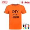 YOTEE2022 new men's and women's short-sleeved T-shirt casual and comfortable individual group custom embroidered T-shirt high qu ► Photo 1/6