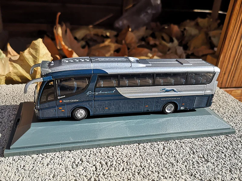 1: 76 масштаб Stegna CORGI IRIZAR экскурсионный автобус Грейхаунд автобус игрушка модель сплава литье модели Коллекция Крытый дисплей