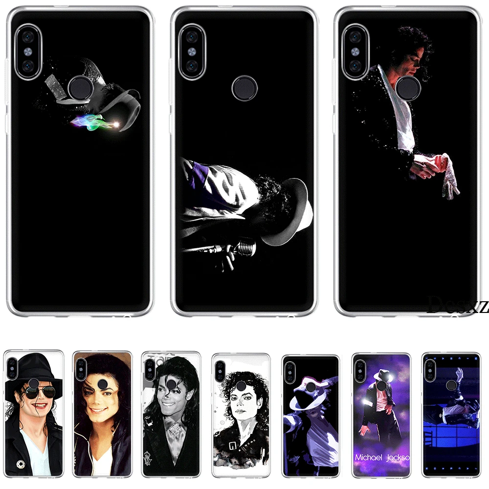 

Mobile Phone Case Tpu For Xiaomi Redmi Note 7 8 Pro 4 Note 4X 5 5A 6 Cover Michael Jackson Singer Shell