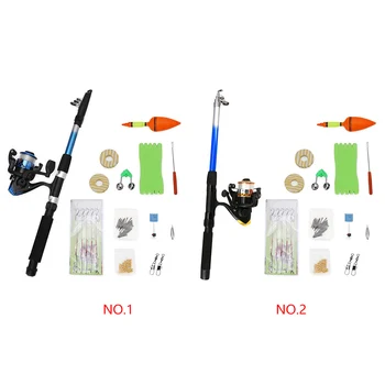 

Telescopic Fishing Rod Reel Combo Sea Saltwater Fishing Kit Accessory Set