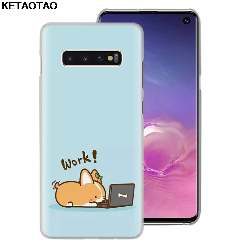 Beige KETAOTAO каваи Шиба корги собака чехол для телефона s для iPhone 4S 5S 6S 7 8 Plus X XS XR 11 Pro Чехол кристально чистый мягкий TPU чехол s - Color: Beige