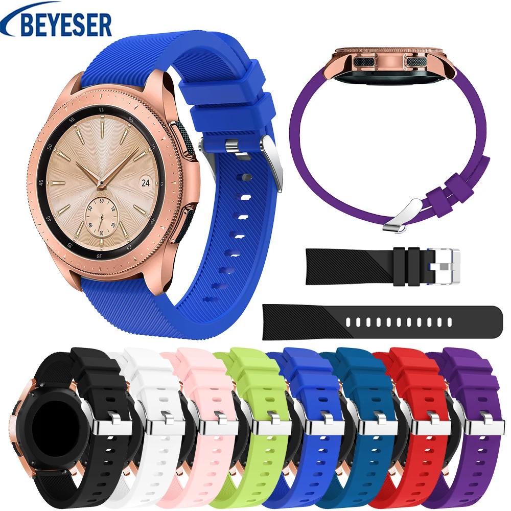 

20mm Soft Silicone Watchband New Sport replacement strap For Samsung Galaxy 42mm High quality watch Band Bracelet accessories