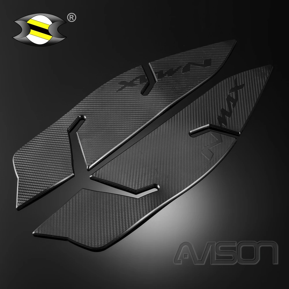 Fit for NMAX Motorcycle 3D Rubber Sticker Central Section Footrest Panel Protector Cover Decals Case