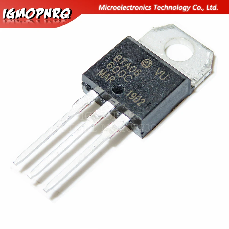 100PCS BTA06-600C TO-220 BTA06-600 TO220 BTA06 Новый и оригинальный IC | Электронные компоненты