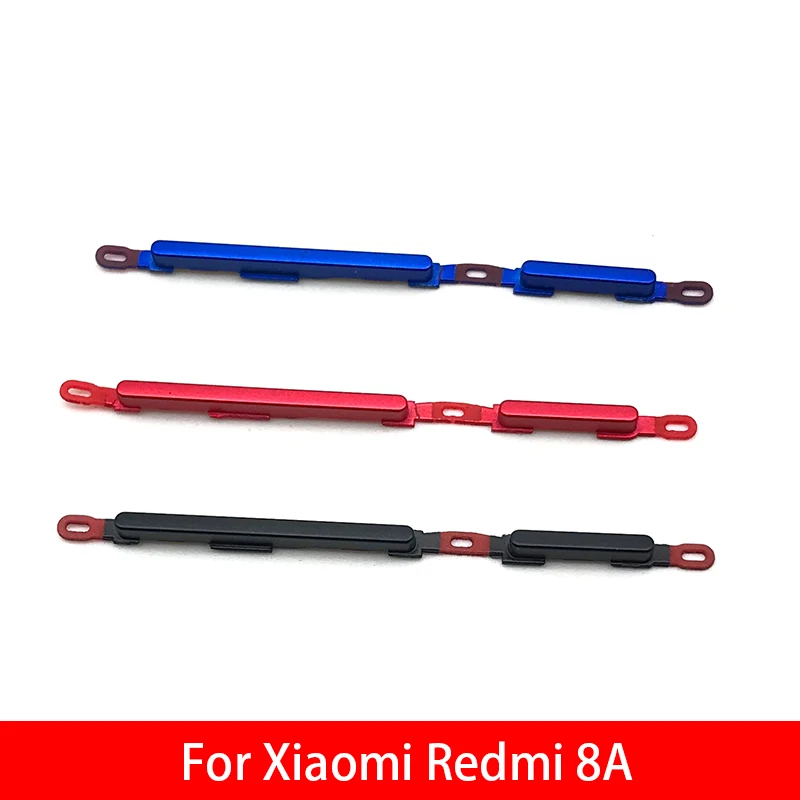 10 шт./лот, для Xiaomi Redmi 8A боковой ключ питания+ Кнопка громкости ключ для боковой кнопки запасные части