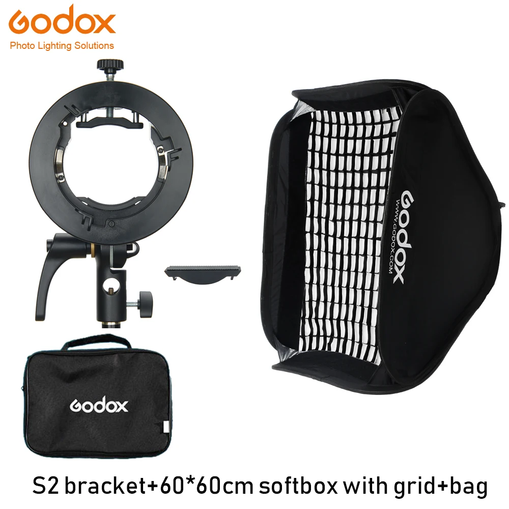 Godox S2 Bowens крепление вспышки s-типа держатель кронштейн для Godox V1 V860II AD200 AD400PRO TT600 Speedlite Flash Snoot софтбокс сетка