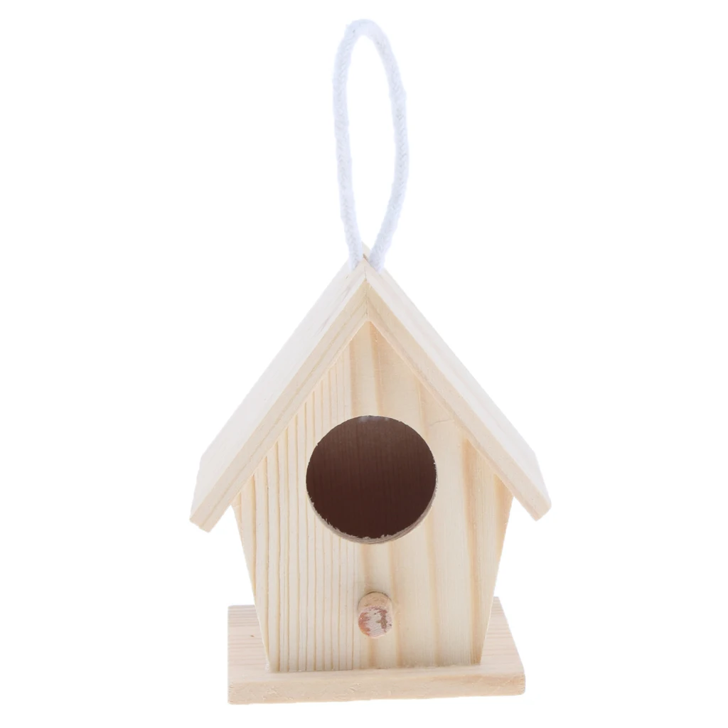 Wooden Aviary House Bird Cage Door, Perch,Grest Holiday and Home Décor Projects