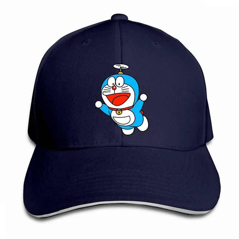 Doraemon(2) бейсболка для мужчин и женщин, кепки для водителя грузовика, модная Регулируемая Кепка - Цвет: 2-Navy