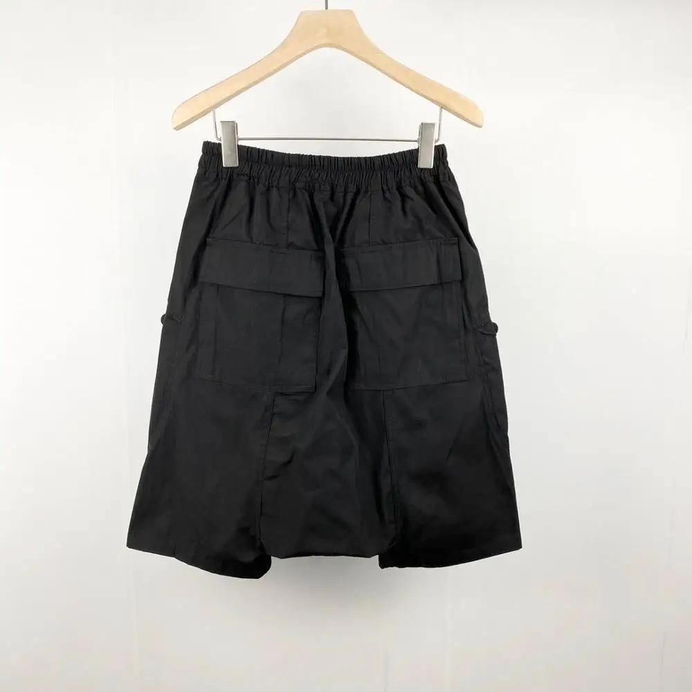 Owen Seak Men Casual Harem Shorts Gothic Men's Sweatpants Summer Hip Hop High Sweater Women Loose Black Shorts Size XL 2