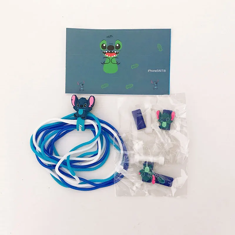 Новинка 2019 протектор кабеля USB с мультяшным рисунком набор защитных кабелей для