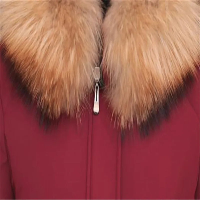 Manteau Femme Hiver размера плюс 6xl, новинка, Длинная женская куртка с капюшоном и меховым воротником, пуховая парка для женщин, толстая Тонкая зимняя одежда OL H178