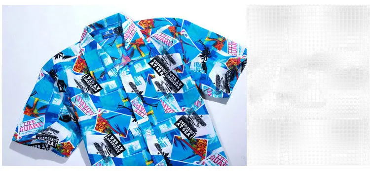 Tailor Pal Love Nice Summer Fashion Beach Men Shirt Short Sleeve Casual Hawaiian Shirt For Mens