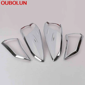 

OUBOLUN For Toyota Vios XP150 2019 ABS Chrome Styling Rear Tail Light Lamp Decoration Sticker Cover Trim Exterior Accessories
