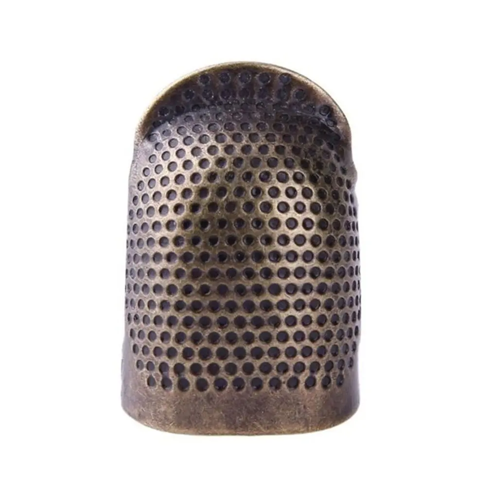 

Retro Handworking Sewing Thimble Finger Protector Ring Needle Metal Brass Thimble Needles Sewing Accessories