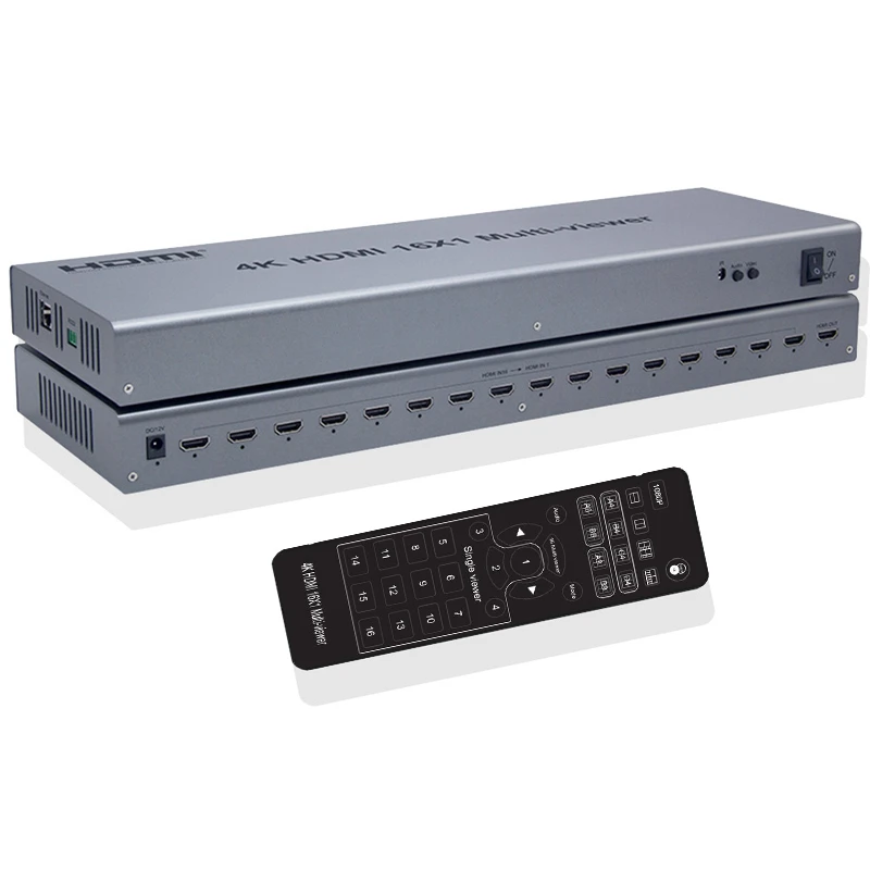 4k 1080p Hdmi Multi Viewer 16x1 Multiviewer Screen Splitter 16 In 1 Out Seamless Switch Video Converter F Ps4 Pc Security Camera Hdmi Cables Aliexpress
