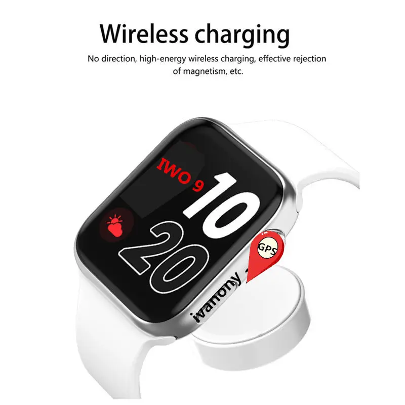 Bluetooth Вызов Смарт-часы gps IWO 9 1:1 SmartWatch 44 мм монитор сердечного ритма 44 мм серия 4 для мужчин женщин iOS iPhone VS IWO 8 Plus