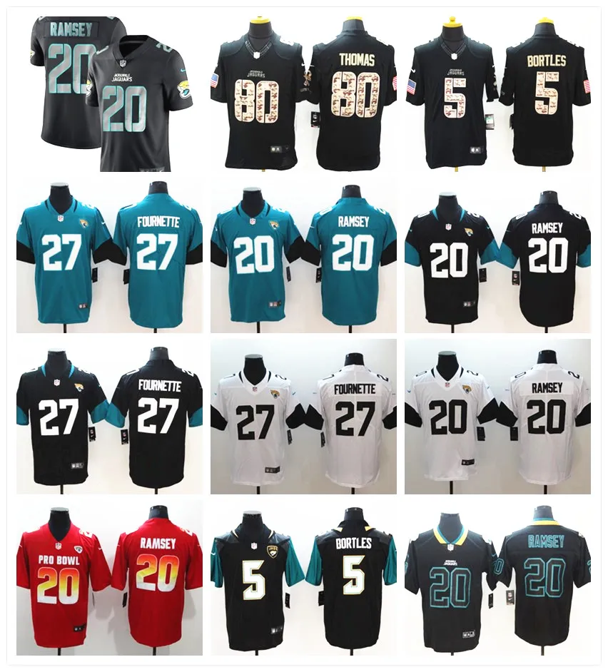 Мужские футболки Jacksonville Jalen Ramsey Leonard Fournette Calais Campbell Blake Bortles Yannick Ngakoue