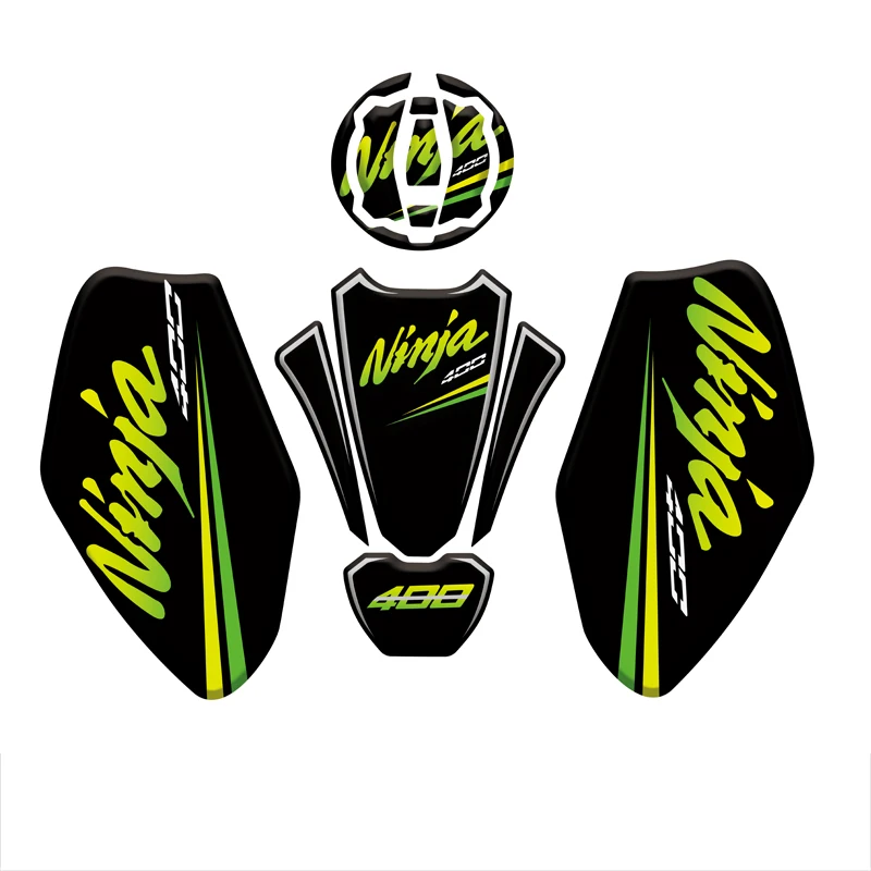 

Free shipping 3D Carbon Fiber Tank Gas Cap Pad Filler Cover Fish bone Sticker Decals Fit FOR kawasaki NINJA400 NINJA 400