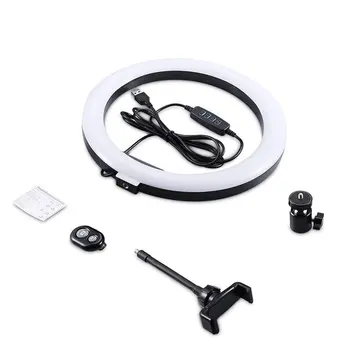 

10 Inch Ring Lamp Flash Led Light Selfie Photography Broadcast Fill Light For Camera Smartphone Tripod Make Up Lamp