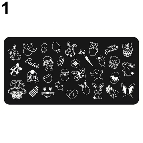 Nail Art Printing Image Polish Stamp Plate Scraper Stamper Manicure DIY Template Beauty& Health The nail stencil could recycle - Цвет: 1