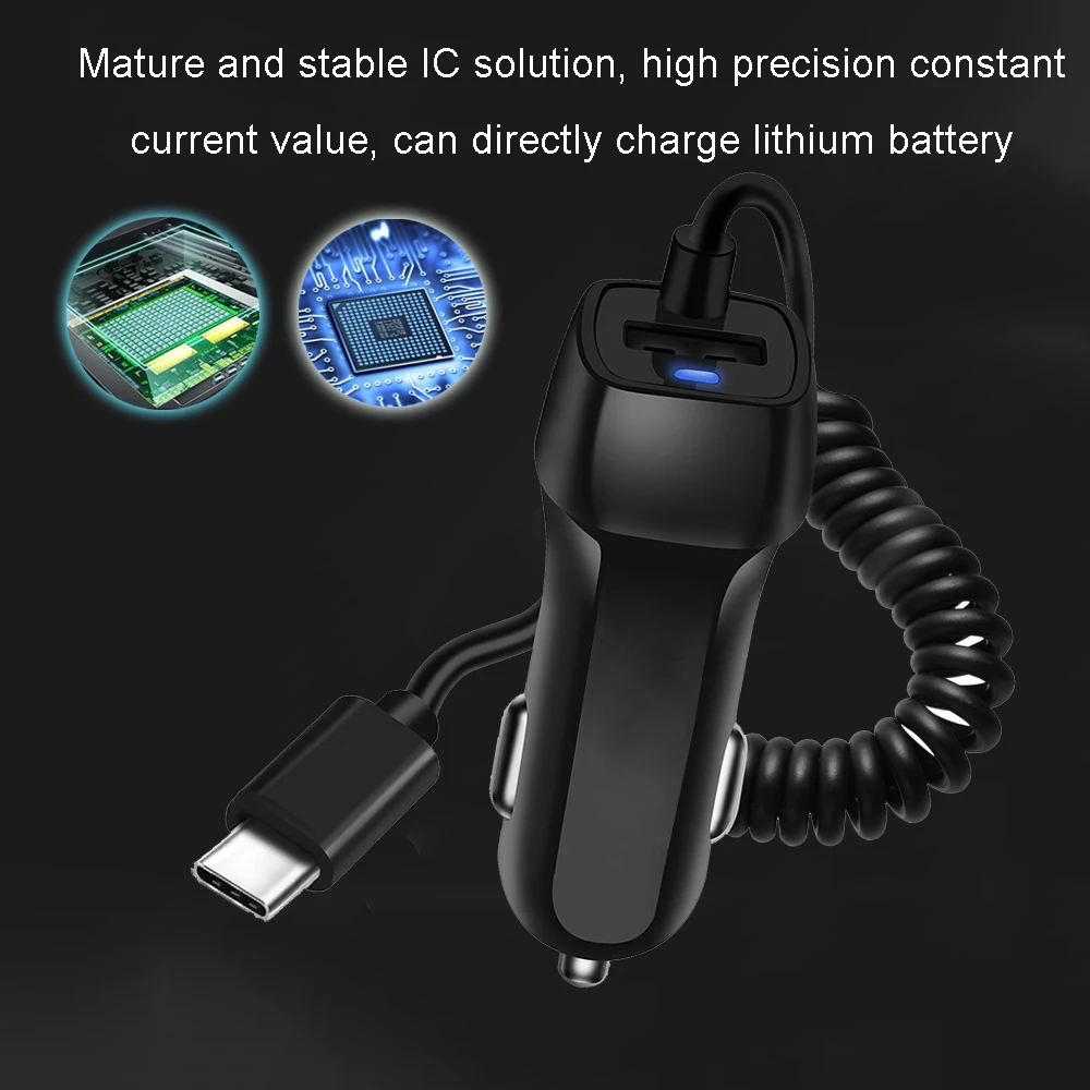 samsung usb c car charger USB Quick Charge Phone Car Charger Adapter Micro USB Type C Cable For Samsung S21 S10 iPhone 13 12 11 XR Xiaomi Google Pixel 3A apple car phone charger