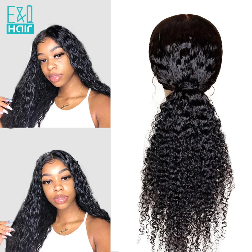 Парики из натуральных волос на кружевной основе с волнистым кружевом для черных женщин, предварительно выщипанные с детскими волосами