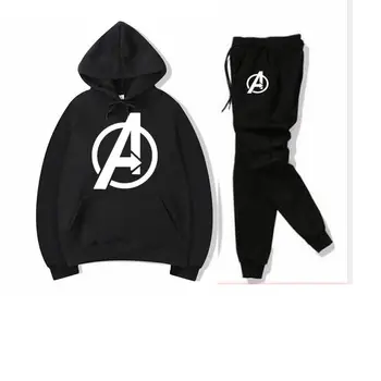 

Marvel Fashion suprem Hoodie Sweatshirt Men/Women Hoodies Sweatshirts+Sweatpants Suits Autumn Winter Warm Fleece Hooded Pullover