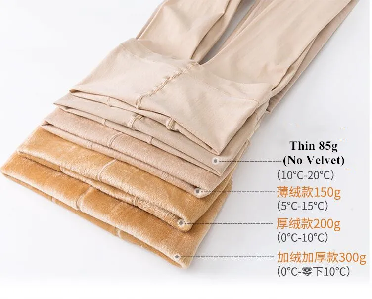 aerie leggings Hot Women girls' Plus Velvet Leggings Transparent Warm Fleece Pantyhose Thicken Slim Stretchy Winter Leg Wammer Tights fleece lined leggings