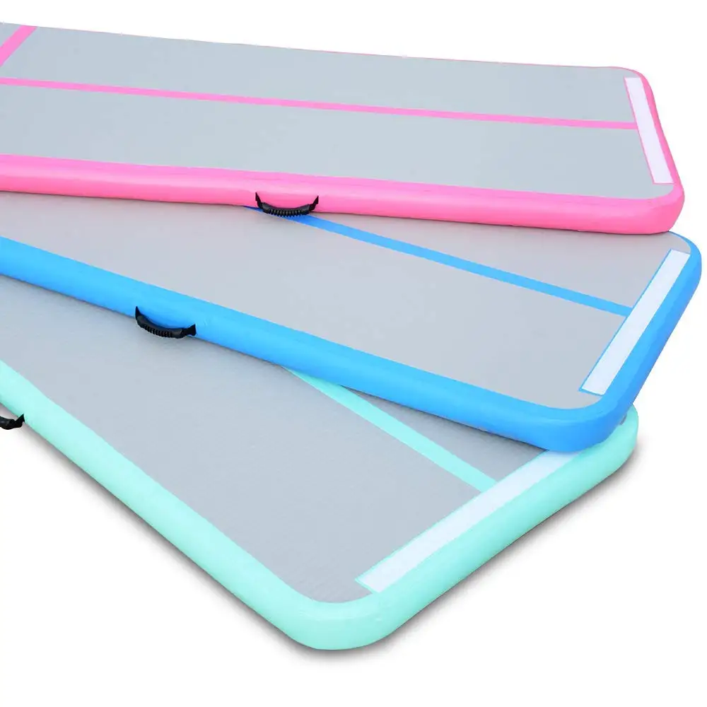 Надувной гимнастический коврик мятно зеленого цвета для чарлидинга 3 м/4 м/5 м