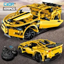 Bloques de construcción para niños, juguete de ladrillos para armar coche de carreras eléctrico a Control remoto, Serie de alta tecnología, ideal para regalo, 419 Uds.