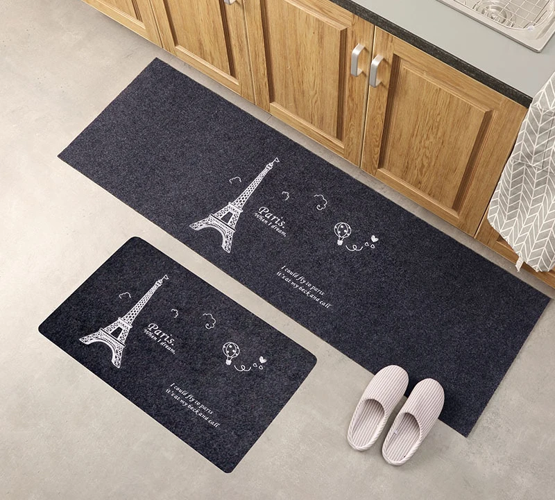 Белый Kitchen Non-slip Door Mat Tapete Doormats Carpet Thin Non-Slip Kitchen Bathroom Carpet Room Pad Floor Mat Home Floor Mats - Цвет: Белый