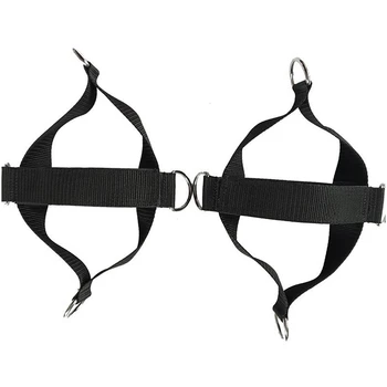 

D-Rings Ankle Strap for Cable Machines and Resistance Bands Women/Men Sizes Glute Leg Band for Fitness Gym Workout Stretching