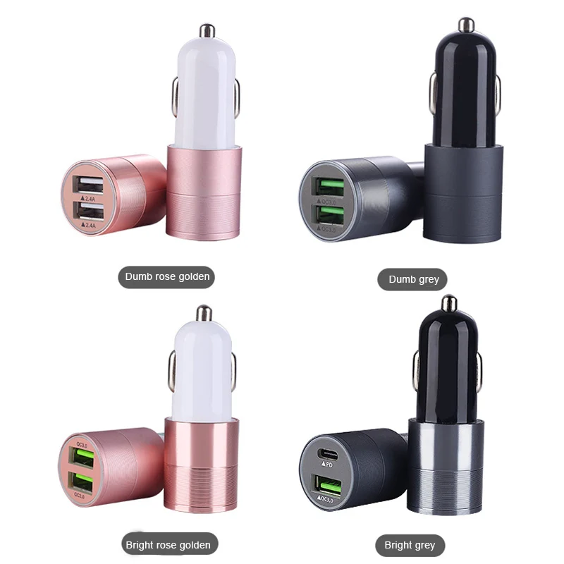 Быстрая, USB Автомобильное зарядное устройство с быстрой зарядкой прикуривателя GT66
