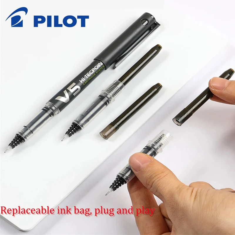 Pilot V5 Upgraded Direct Liquid Replaceable Cartridge Rolling Gel Gel Pen BXC-V5 / v7 Gel 0.5mm / 0.7mm Replaceable Ink Cartridg for bose qc25 700 ae2 oe2 qc35 qc45 ae2 y50 y55 y40 pxc550 e45 e50 e55bt e30 earphone replaceable nylon braided upgraded cable