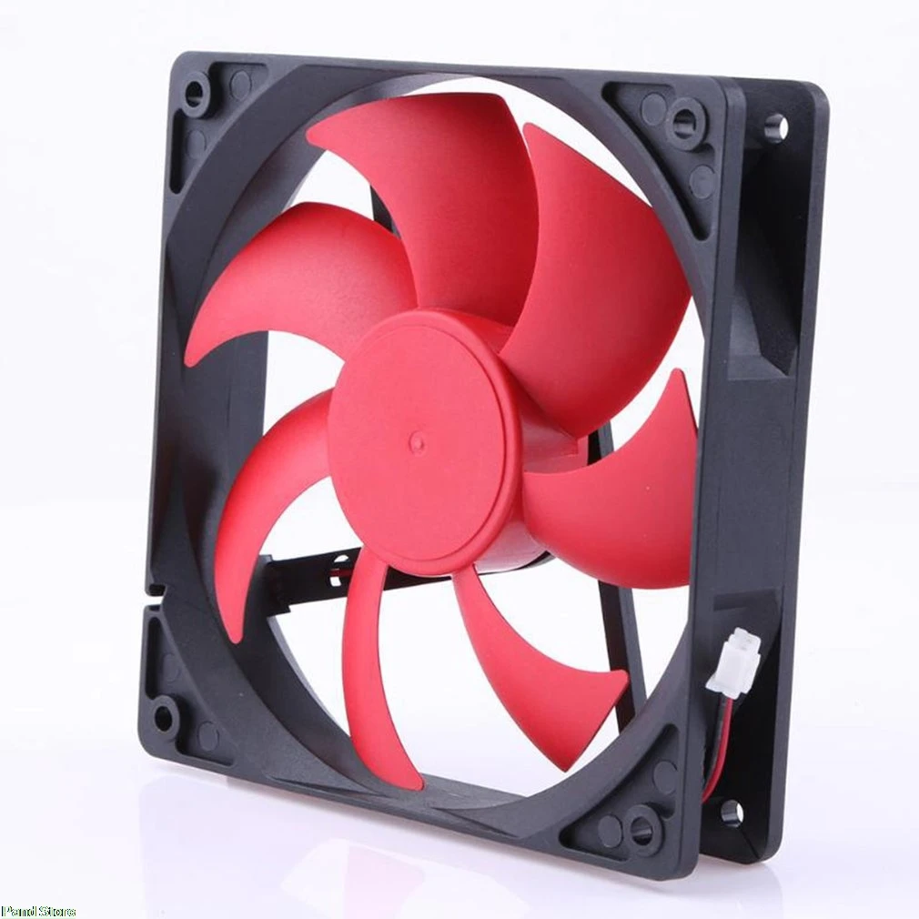 Draagbare Computer Dubbele Hoofd 12 CM PC Computer CPU Koelventilator Koeler Super Rustige Stille CPU Cooling Fan voor PC