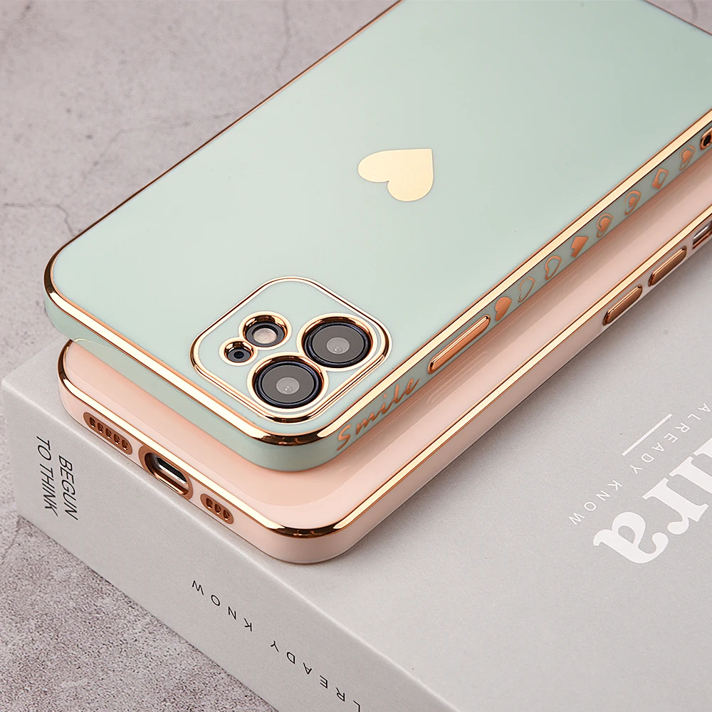13 pro max case Electroplated Phone Case For IPhone 13 Pro Camera Lens Protection Funda Coque For IPhone 12 11 Pro Max Plating Shockproof Case case iphone 13 pro max
