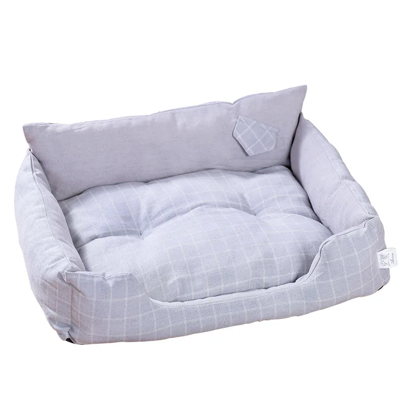 Waterproof Bottom Kennel Soft Fleece Dog Beds For Large Dogs Warm Cat Bed House Plaid Pet Sofa Dog Winter Warm Beds S M L XL Waterproof Bottom Kennel Soft Fleece Dog Beds For Large Dogs Warm Cat Bed House Plaid Pet Sofa Dog Winter Warm Beds S M L XL