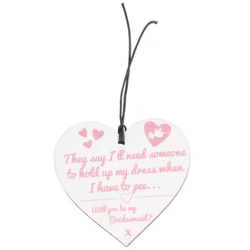 

Will You Be My Bridesmaid Funny Wedding Gift Hanging Plaque Maid Of Honour Sign