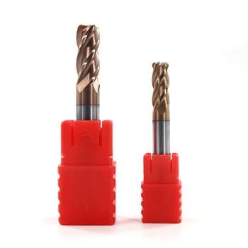 

HRC55 4 Flute Alloy Milling Cutter 12mm R0.5 R1 R2 R3 Corner Rounding End Mills For CNC Machine Lathe Corner Milling Cutter