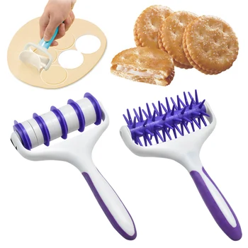 

Fondant Strip Ribbon Cutter Sugarcraft Tool Christmas Rolling Pin Embosser Roller Set Cake Decorating Tools