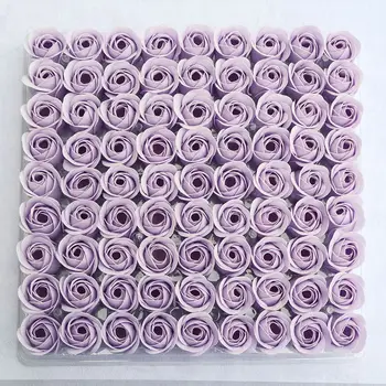 

81Pcs/Bag Rose Bath Body Scented Rose Flower Essential Wedding Valentine'S Day Gift Holding Flower Floral Handmade Soap