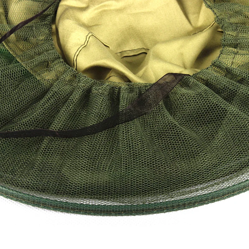 Mosquito Cap Midge Fly Bug Insect Bee Hat with Net Mesh Head Face Protector Fishing Hat for Outdoor Camping Hiking Fishing CLOTH