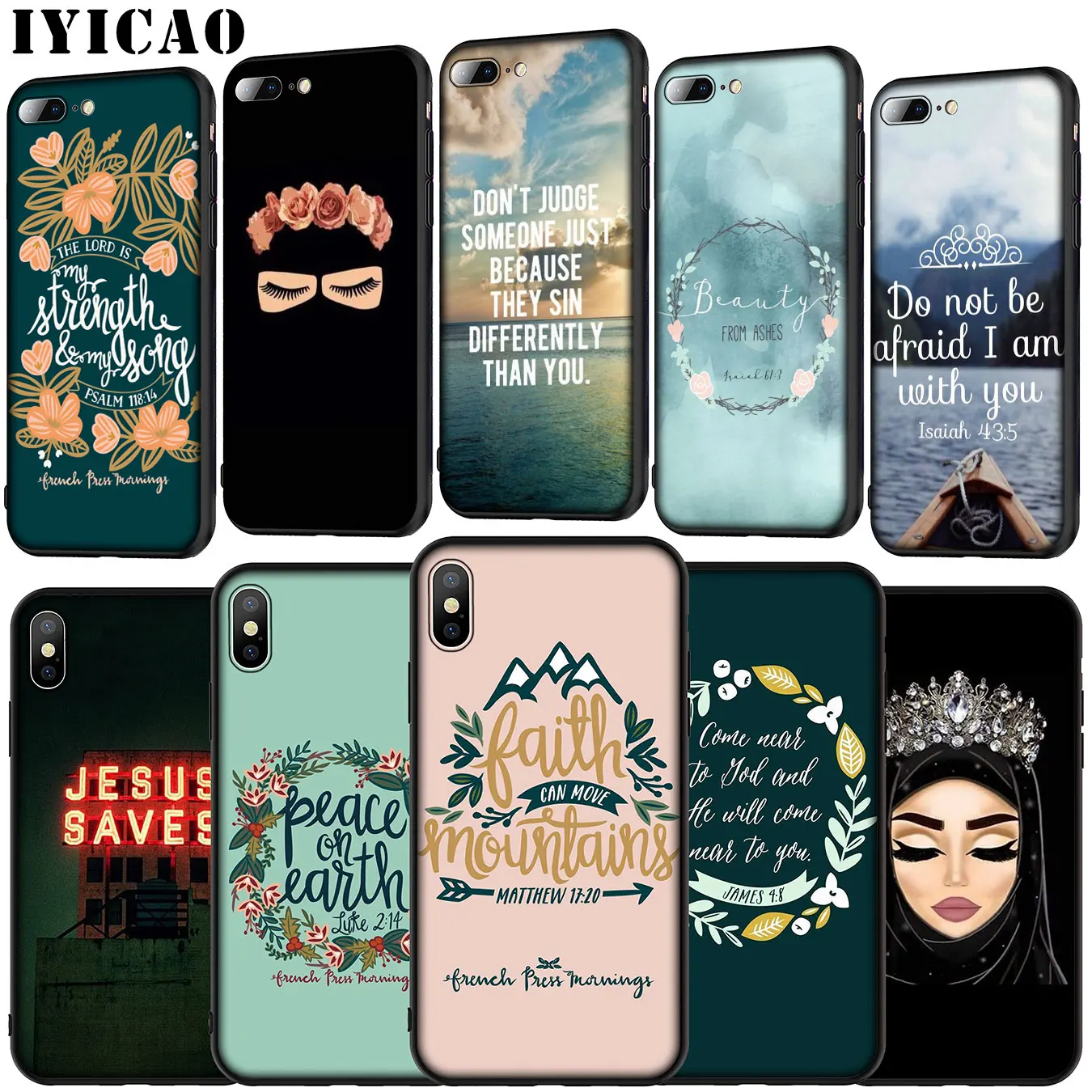 IYICAO Мягкий силиконовый чехол для iPhone 11 Pro XR X XS Max 6 6S 7 8 Plus |