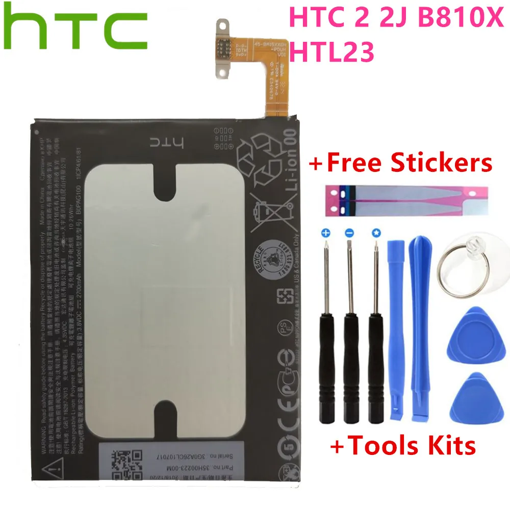 

Original Replacement Battery B0PAG100 For HTC Butterfly 2 2J B810X HTL23 2700mAh Top Quality Internal batterie Akku+ Tools kit