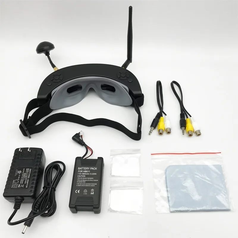 Оптовая продажа высокое качество 854*480 3D 5,8G 40CH FPV очки с отслеживанием головы HD порт воспроизведения для RC Дрон Квадрокоптер FPV Racer