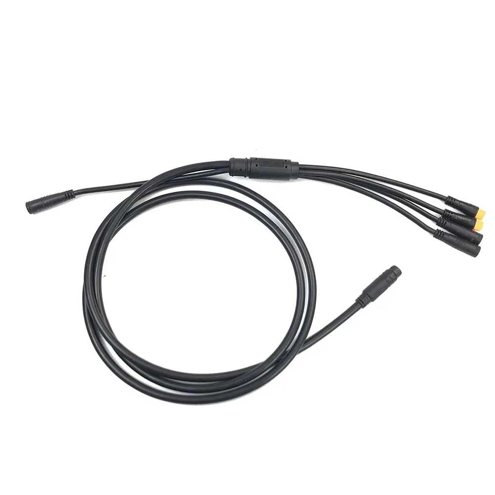 

Electric Bicycle E-bike Julet Extension Cable Waterproof 1 To 5 For KT Controller E-bike Waterproof Cable Accessories