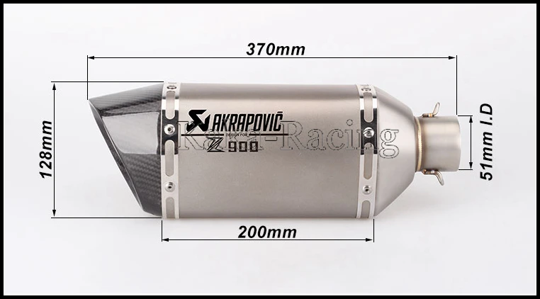 Для Kawasaki Z900/A2 слипоны для мотоцикла Akrapovic выхлопная труба из углеродного глушителя Соединительная труба Z900 система побега
