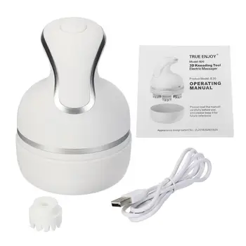 

USB Charging Electric Head Massager Wireless Scalp Massager Promote Hair Growth Body Deep Kneading Vibration Massage Health Care