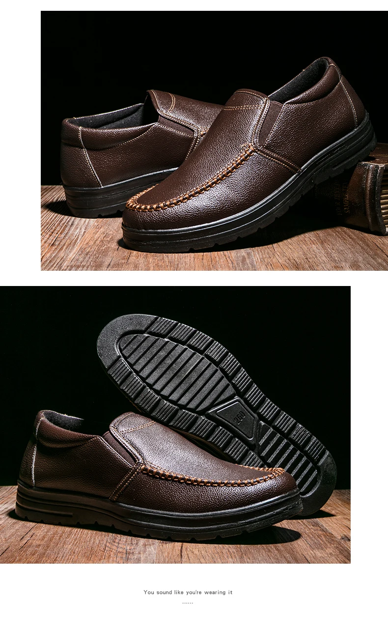 Men Loafers Light Leather Casual Shoes 2020 Autumn Male Outdoor Walking Shoes Comfortable Mens Sneakers Soft Loafers Mens Shoes