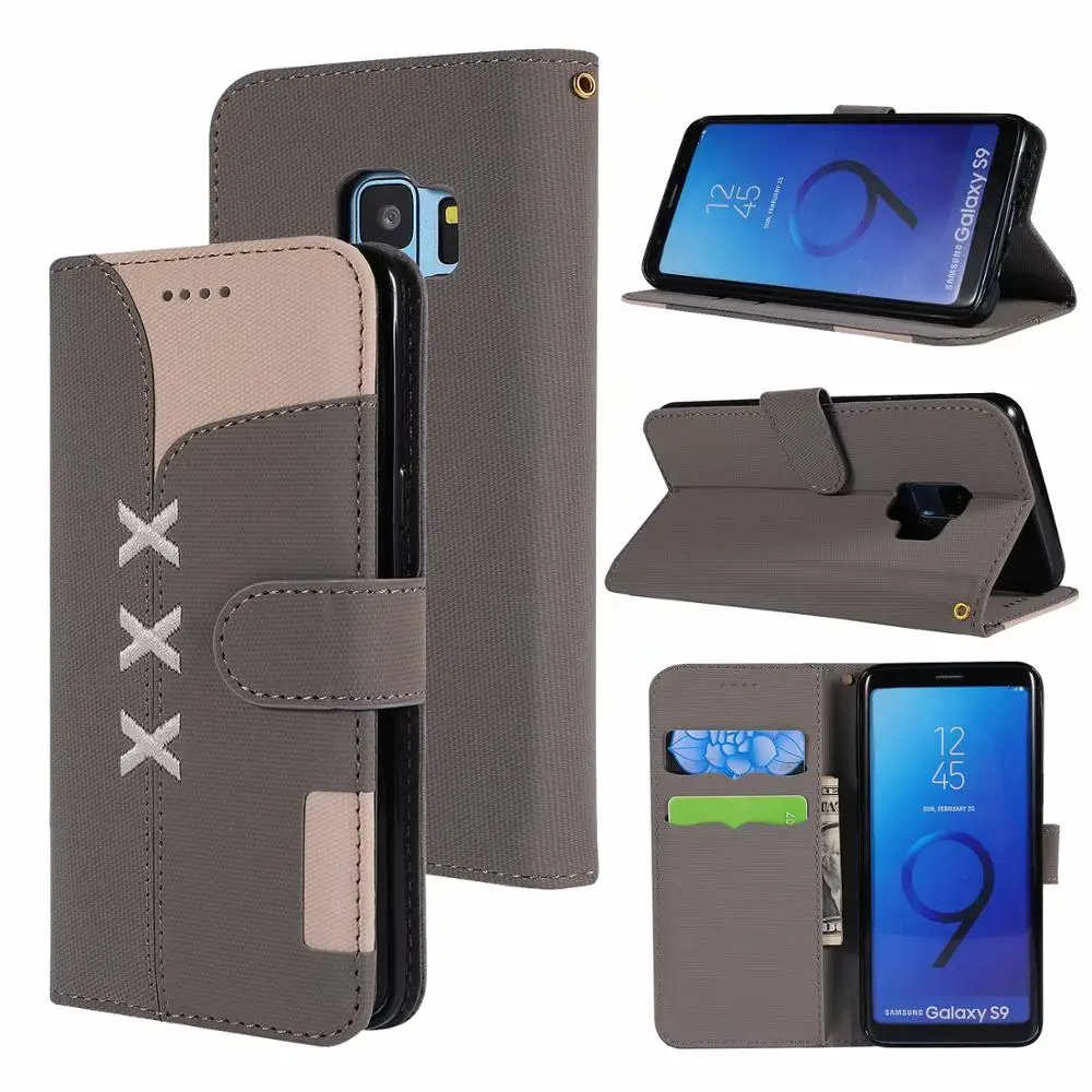 Leather Case for Samsung S9 S10Plus s8 Galaxy M20 note9 J4Plus J6 A72018Luxury Flip Wallet Coque Business for Samsung Phone Case